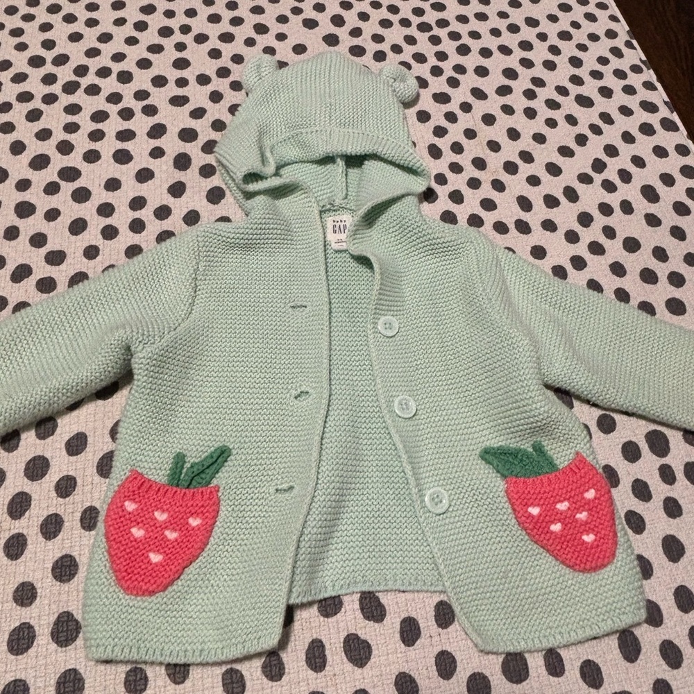 Baby strawberry sweater